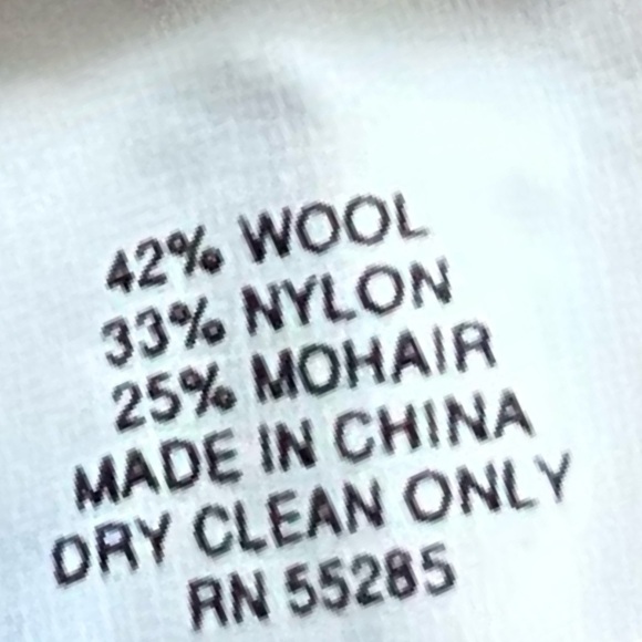 Express Mohair Wool Tan Short Sleeve Cropped Cowl Neck Knit Cardigan Sweater S - Picture 10 of 10